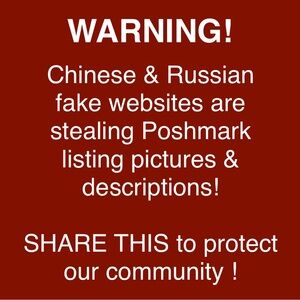 SCAM / FRAUD ALERT ! 
There are fake online seller (s) copying Poshmark listings